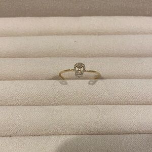 Diamond skull ring